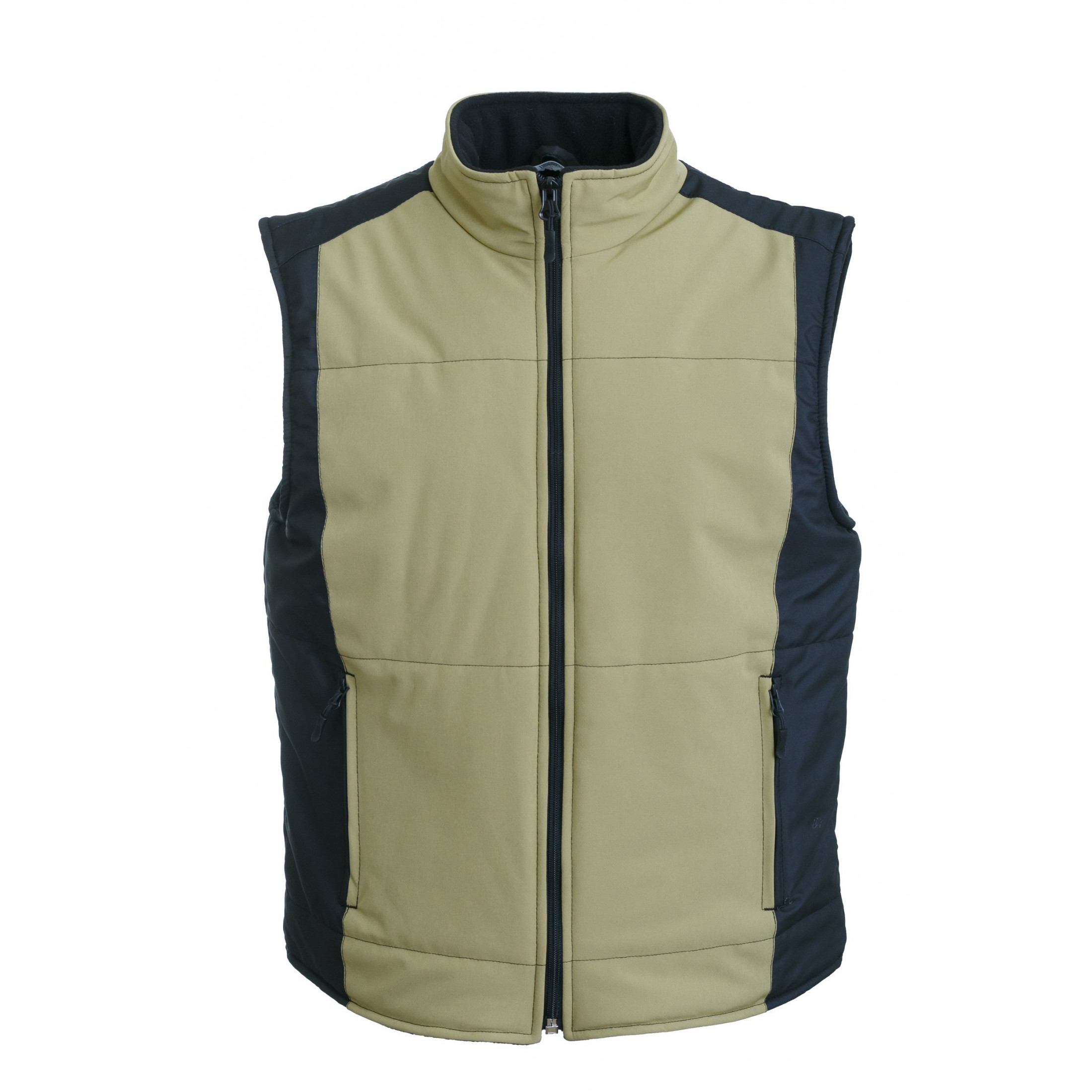 Vest Fiji beige-black with fleece