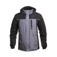 Winter work jacket Arctic gray-black