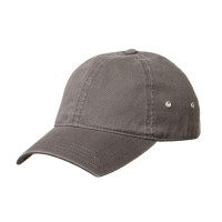 Square peak baseball cap grey