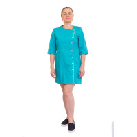 Women's robe turquoise Angelika