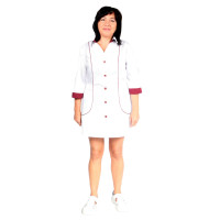 White medical gown Javelina