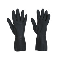 Chemical resistant black mittens