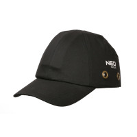 Black helmet cap