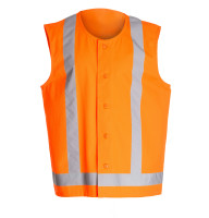 Signal vest with 3 stripes ZhD-2 orange